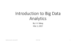 Introduction to Big Data Analytics