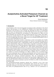 Acetylcholine-Activated Potassium Channel as a Novel Target for AF