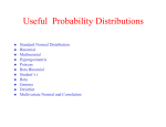 Useful Probability Distributions