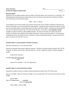 Notes Sheet - mychemcourse