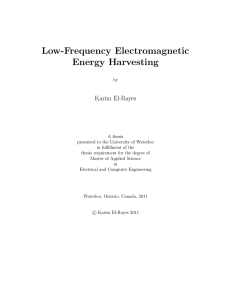 Low-Frequency Electromagnetic Energy Harvesting