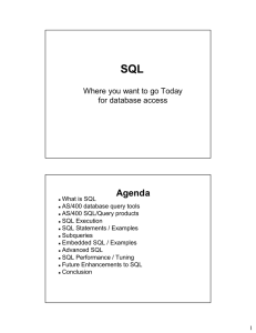 SQL - STATUS