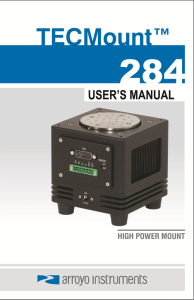 284 TECMount User`s Manual