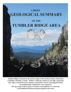 Geological Summary of the Tumbler Ridge Area