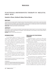 functional orthodontic therapy in skeletal open bite