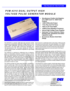 pvm-4210 dual output high voltage pulse generator
