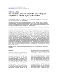 The correlation between ventricular remodeling and arrhythmia in
