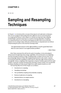 Sampling and Resampling Techniques