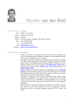 curriculum vitae - Menkes van den Briel