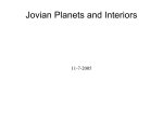 Jovian Planets and Interiors