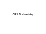 CH 3 Biochemistry - Belle Vernon Area School District