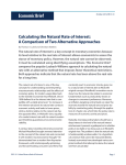 Calculating the Natural Rate of Interest: A Comparison of Two