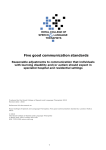 Five good communication standards RCSLT