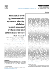 Functional foods against metabolic syndrome