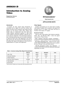 AND8261/D Introduction to Analog Video