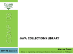 java collections library - School of Engineering and Computer Science