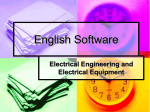 English Software - Electrical Engineering and Electronic Equipment