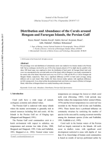 Distribution and Abundance of the Corals around Hengam and