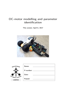 DC-motor modelling and parameter identification