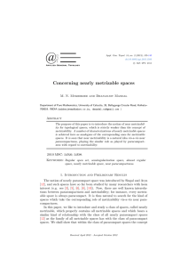 Concerning nearly metrizable spaces - RiuNet