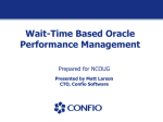 Wait-Time Based Oracle Performance Management