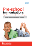 Pre-school immunisations - A guide to vaccinations