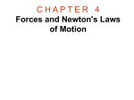 4 Forces and Newton`s Laws of Motion