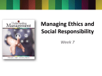 Managing Ethics and Social Responsibility