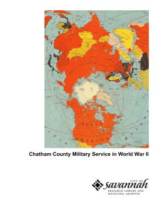 Chatham County Military Service in World War II