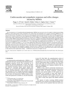 Cardiovascular and sympathetic responses and reflex changes