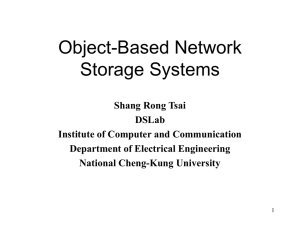 Object-Based Network storage systems