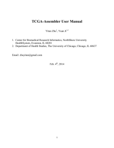 TCGA-Assembler User Manual - University of Chicago
