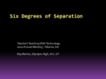 Six Degrees of Separation - Olympus High Mathematics