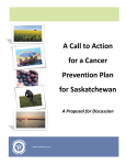 A Call to Action for a Cancer Prevention Plan for Saskatchewan