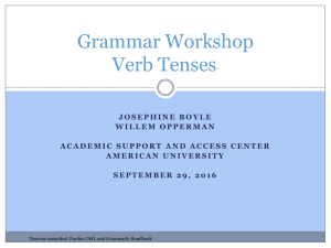 Grammar Workshop - American University