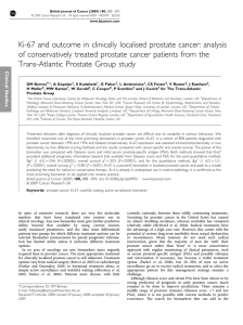 Ki-67 and outcome in clinically localised prostate cancer: analysis of