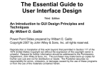 The Essential Guide to User Interface Design Second Edition