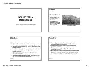 2009 IBC® Mixed Occupancies
