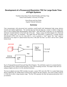 Development of a Picosecond-resolution TDC for