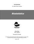Biostatistics - The Carter Center