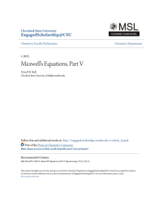 Maxwell`s Equations, Part V