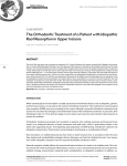 The Orthodontic Treatment of a Patient with Idiopathic Root