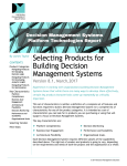 Selecting Products for Building Decision Management Systems