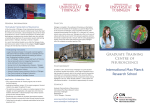 GTC Flyer - Graduate Training Centre of Neuroscience