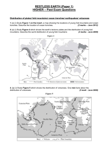 Tectonics Questions Higher