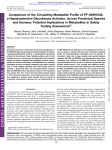Comparison of the Circulating Metabolite Profile of PF