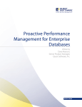 Proactive Performance Management for Enterprise Databases