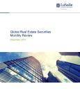 Monthly Review Global Real Estate Securities