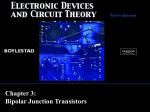 Bipolar Junction Transistors