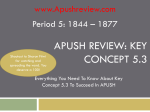 APUSH Review: Key Concept 5.3